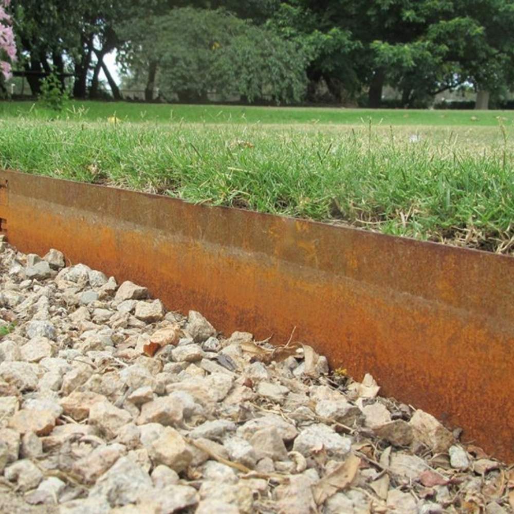 Weathered Steel Garden Edge: 150mm Face Height (per m): image 1