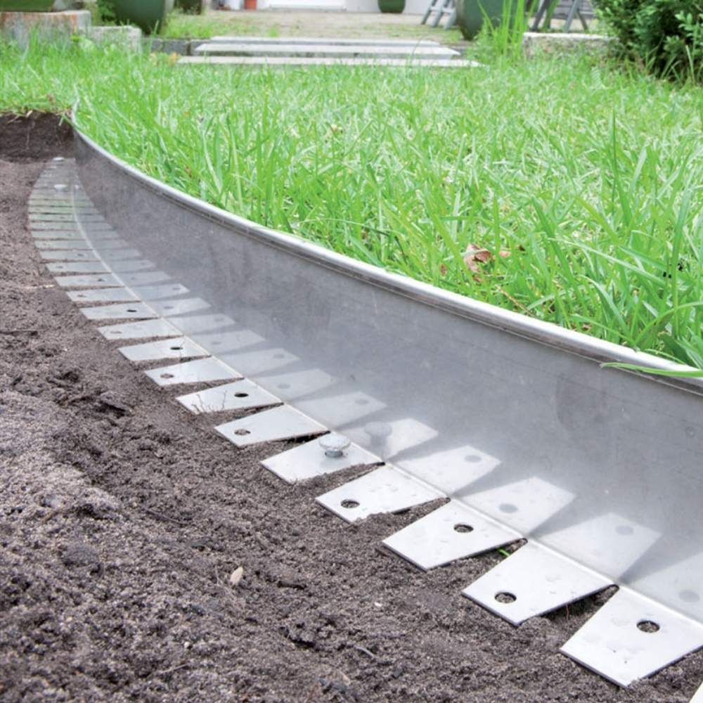 Stainless Steel Garden Edge: 200mm Face Height (per m: image 4