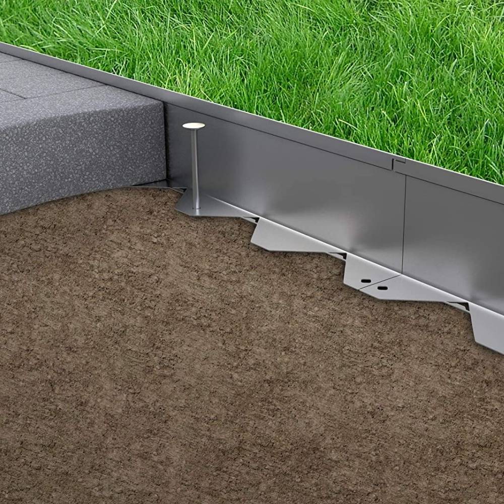 Stainless Steel Garden Edge: 200mm Face Height (per m: image 7