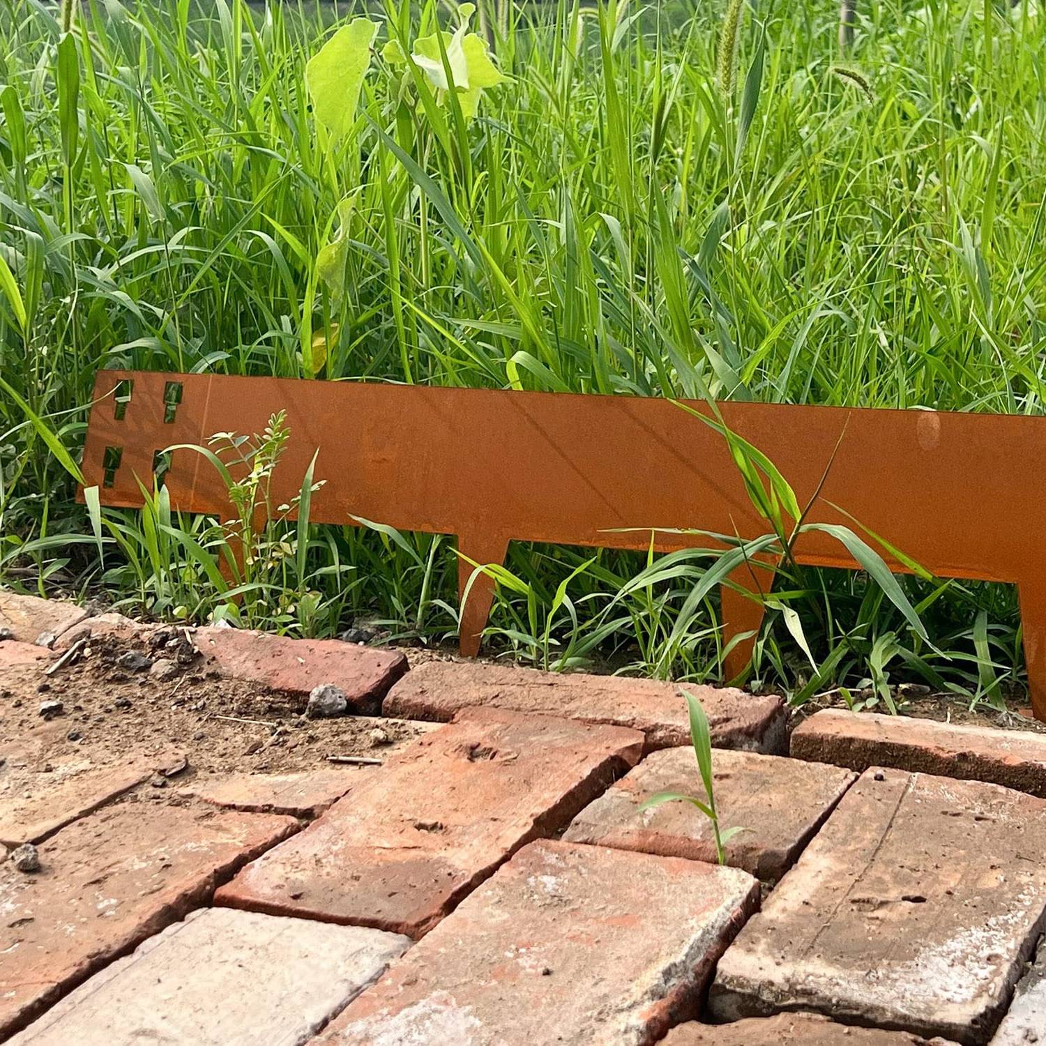 Weathered Steel Garden Edge: 150mm Face Height (per m): image 2