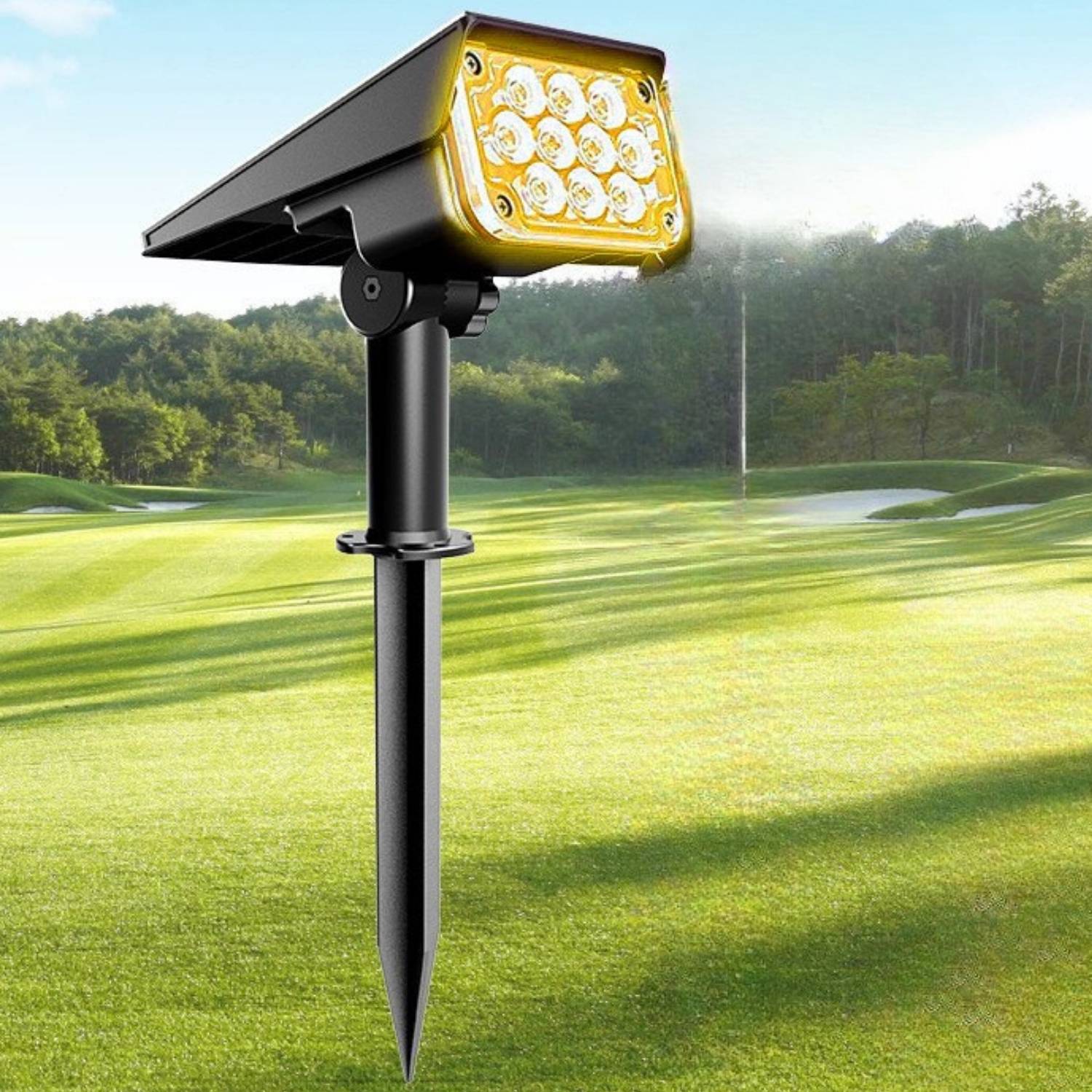 Solar Powered Spotlight: 10 Pack: image 1